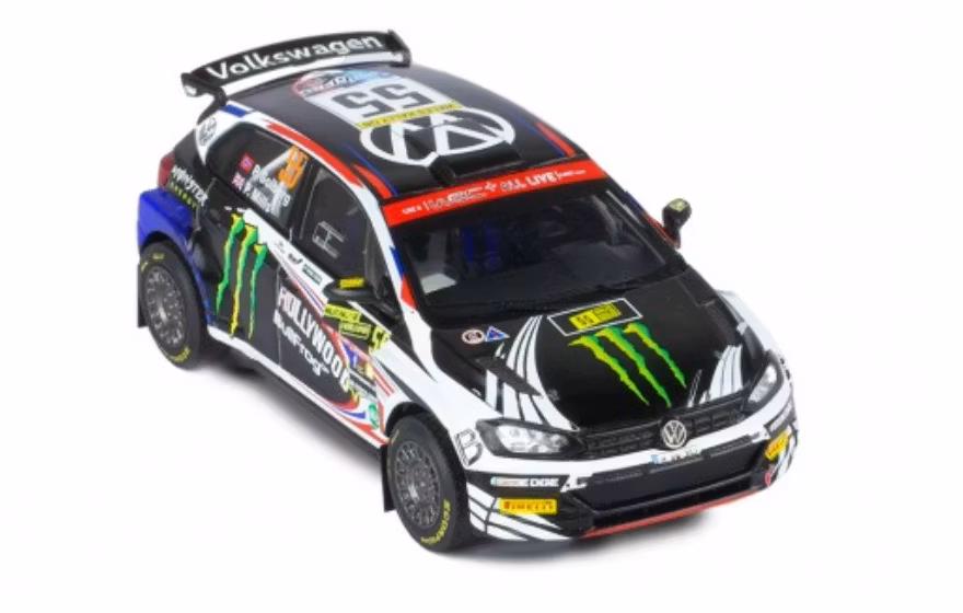 Skala 1/43 VOLKSWAGEN POLO GTI R5 #55 P.SOLBERG - P.MILLS 2019 fr IXO Models