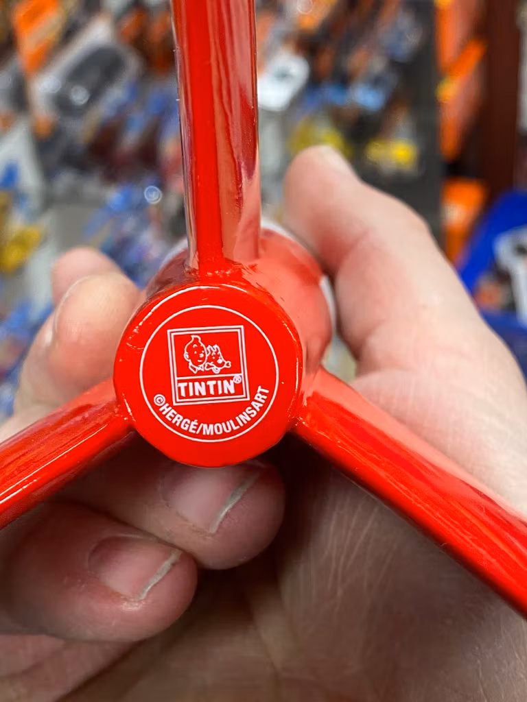 Samlar-Staty - Månraket 30 Cm från Tintins äventyr - Herge - Tintin Fr: Moulinsart S.A.