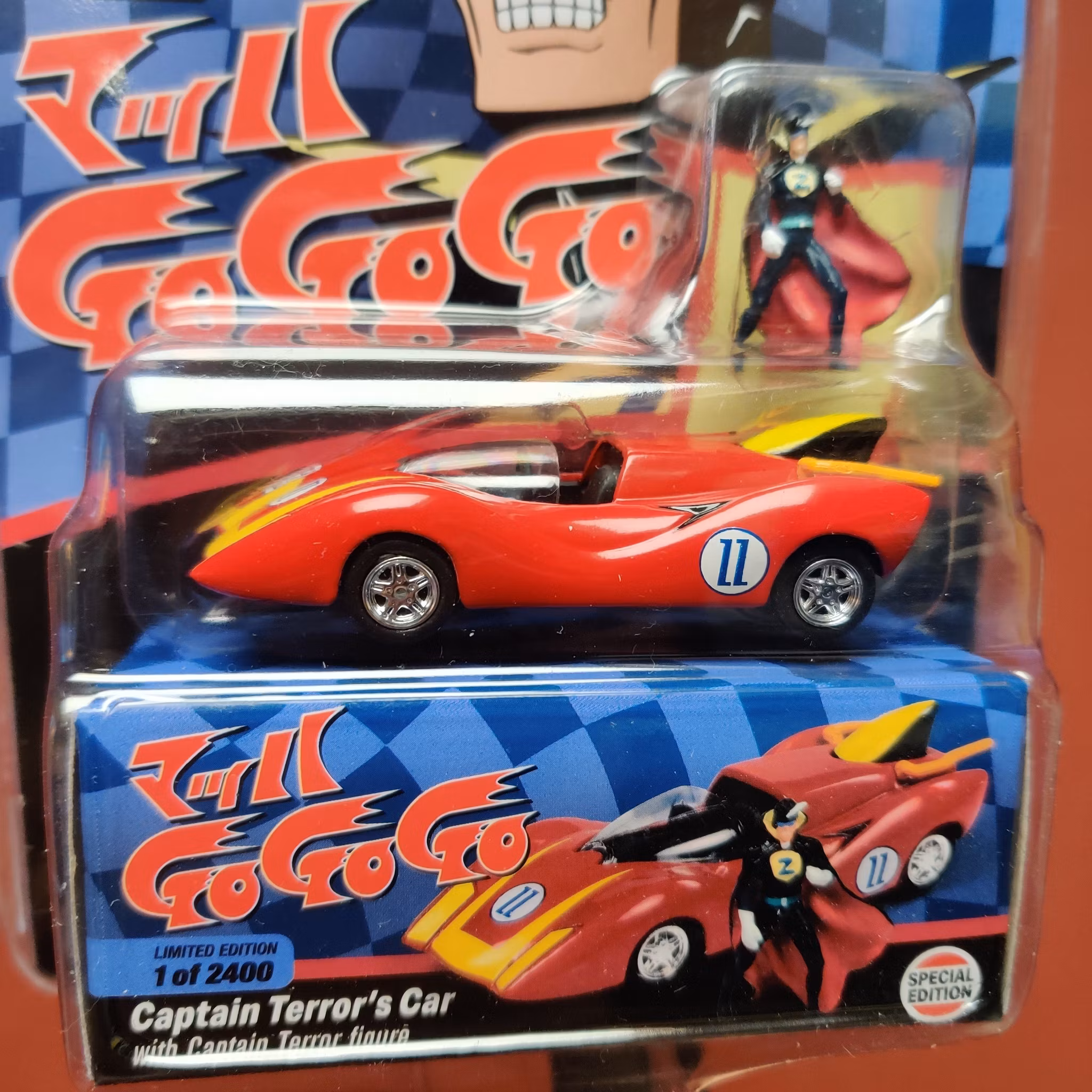 Skala 1/64 Capten Terror's Bil med Capten Terror figur från Johnny Lightning