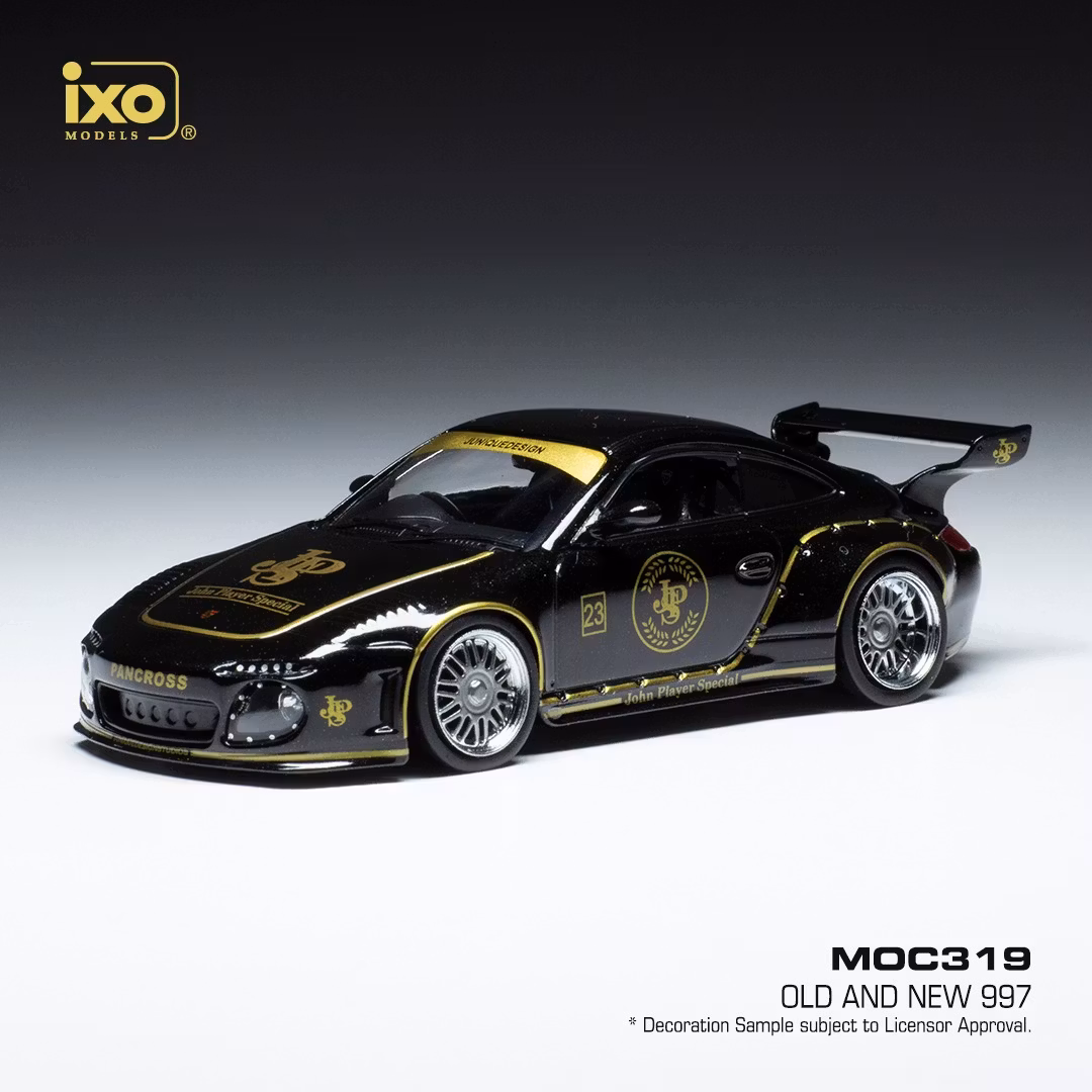 NYHET!!! Skala 1/43 Porsche 911 (997) Old & New, John Player Special IXO Models