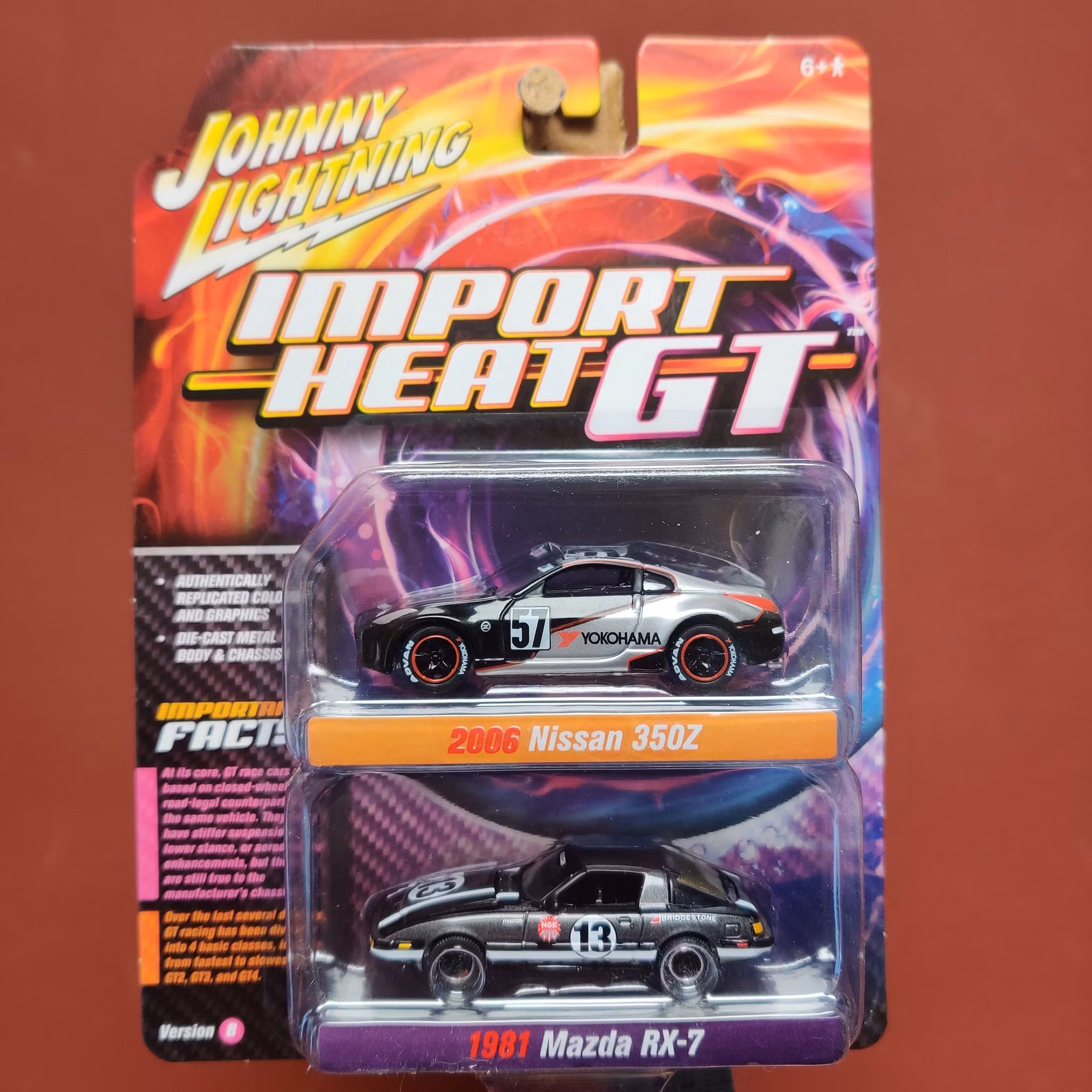 Skala 1/64 2-pack Nissan 350Z 06' & Mazda RX-7 81' fr Johnny Lightning