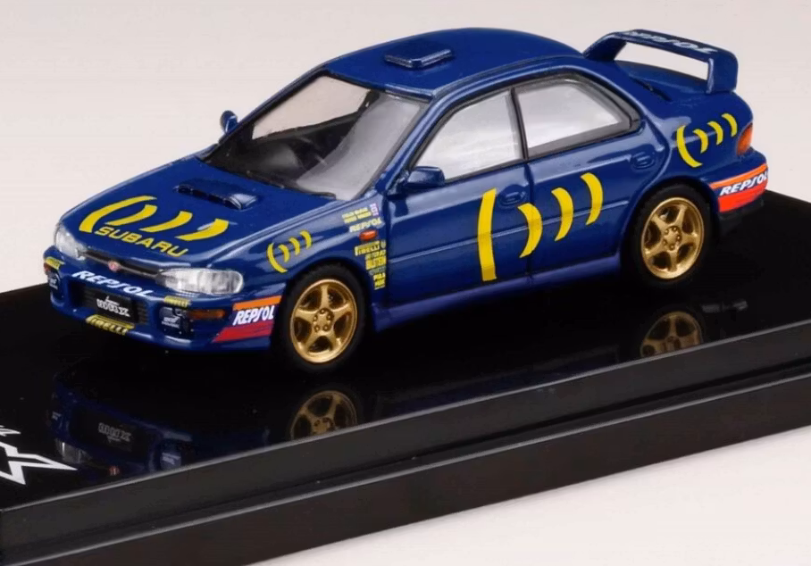 Skala 1/64 SUBARU IMPREZA WRX (GC8) STi Version Ⅱ Sports Blue - HOBBY JAPAN