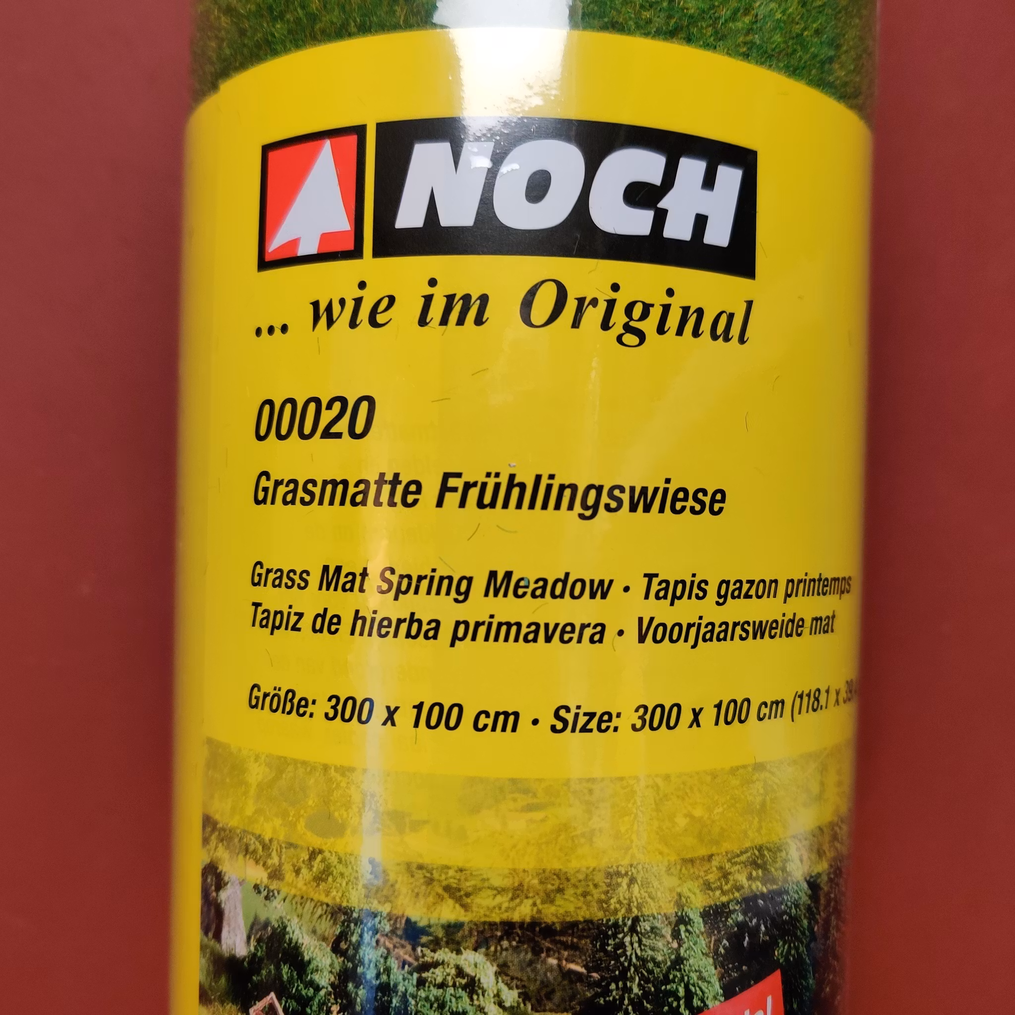 NOCH 00020 Realistiskt sommar gräsmatta / äng 100x300cm, 3 m2