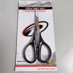 Svängd spets sax i rostfritt stål från Duratrax