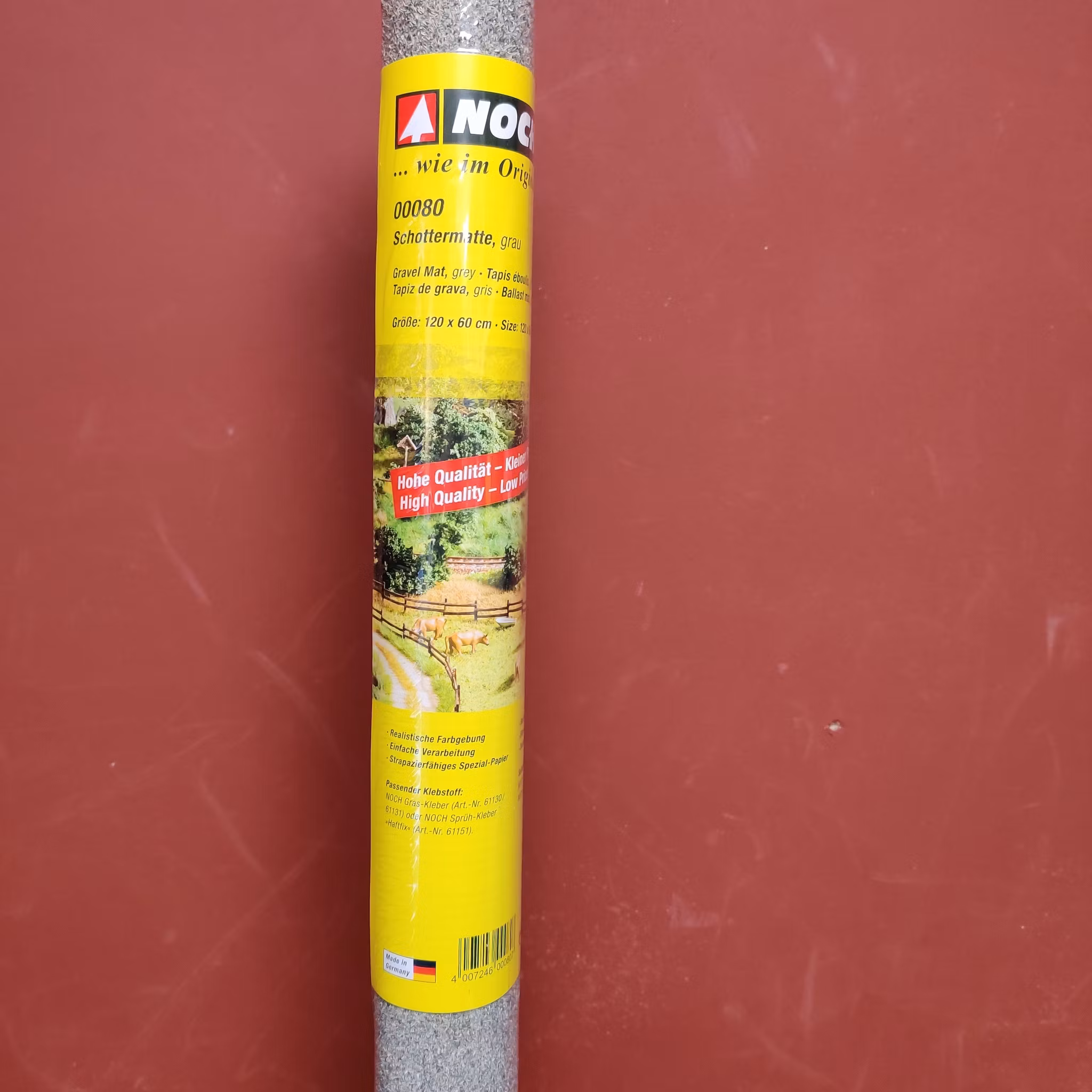 NOCH 00080 Realistiskt grus (matta) för tåg stations områden 120x60 cm