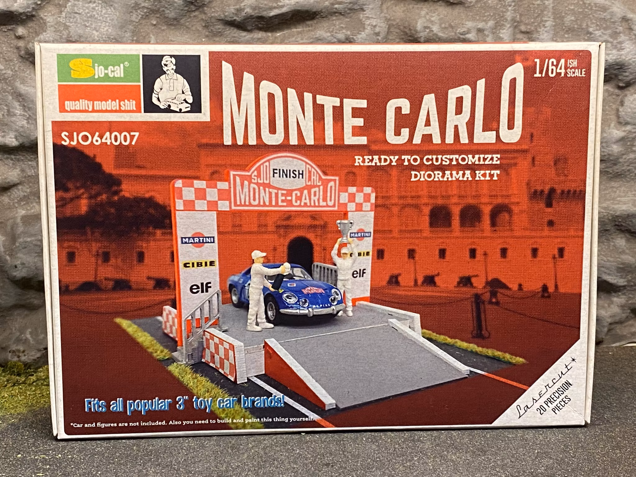 Skala 1/64: Monte Carlo Diorama kit - fin byggsats fr. Sjo-cal