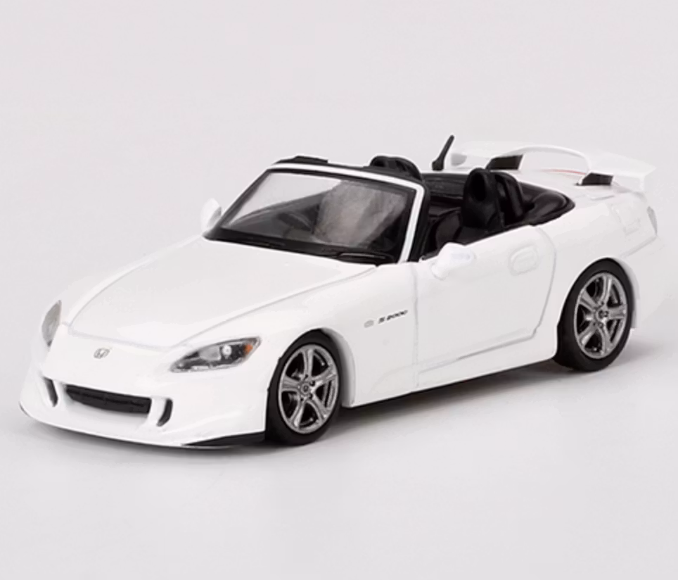 Skala 1/64 - Honda S2000 Type S Grand Prix White, Hö styrd, från MINI GT