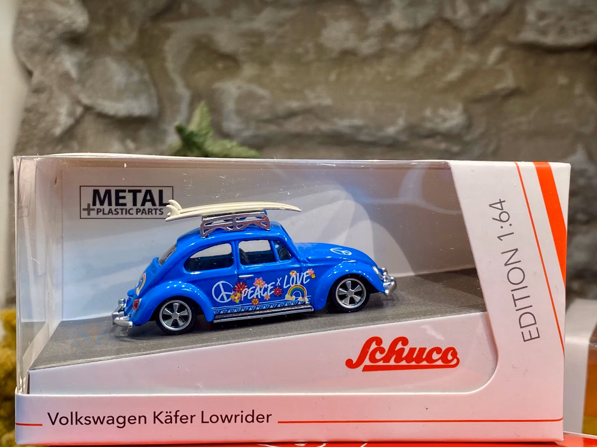 Skala 1/64 - Ursnygg Volkswagen Käfer Surfer Bubbla Lowrider fr Schuco