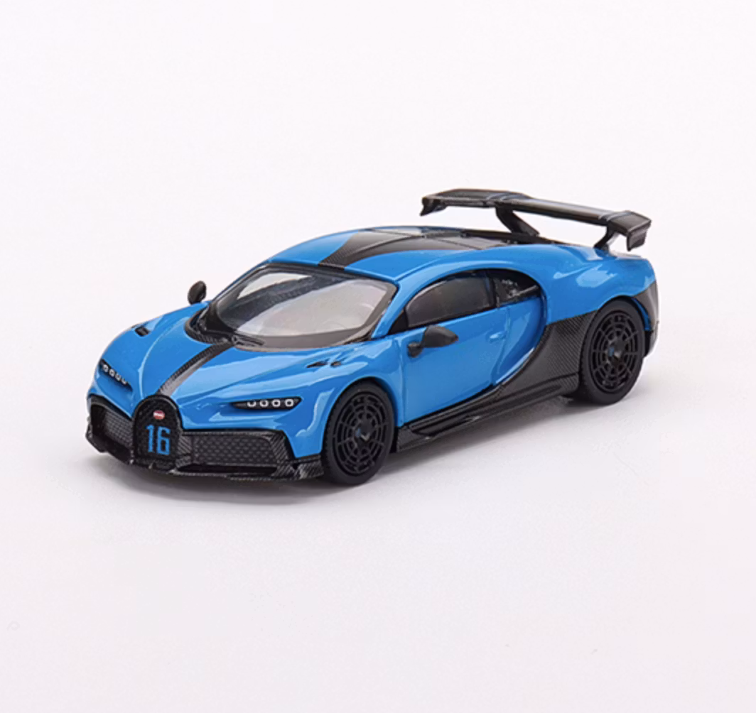 Skala 1/64 Bugatti Chiron Pur Sport Blue fr MINI GT