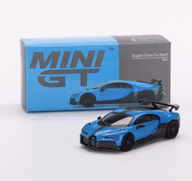 Skala 1/64 Bugatti Chiron Pur Sport Blue fr MINI GT