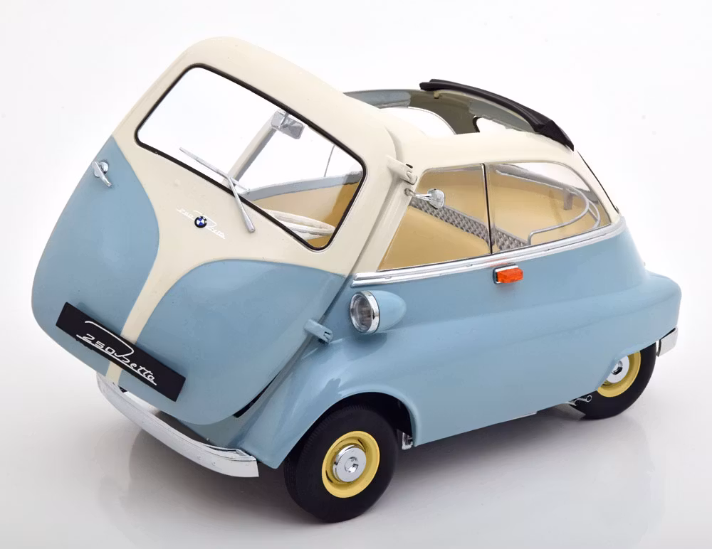 Skala 1/12 BMW Isetta 250 1959', Himmelsblå & Vit från KK-Scale