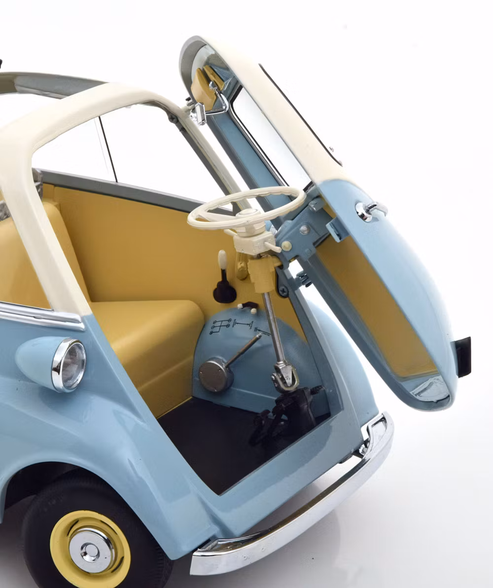 Skala 1/12 BMW Isetta 250 1959', Himmelsblå & Vit från KK-Scale