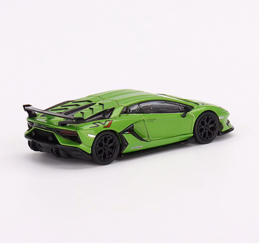 Skala 1/64 - Lamborghini Aventador SVJ Verde Mantis fr MINI GT