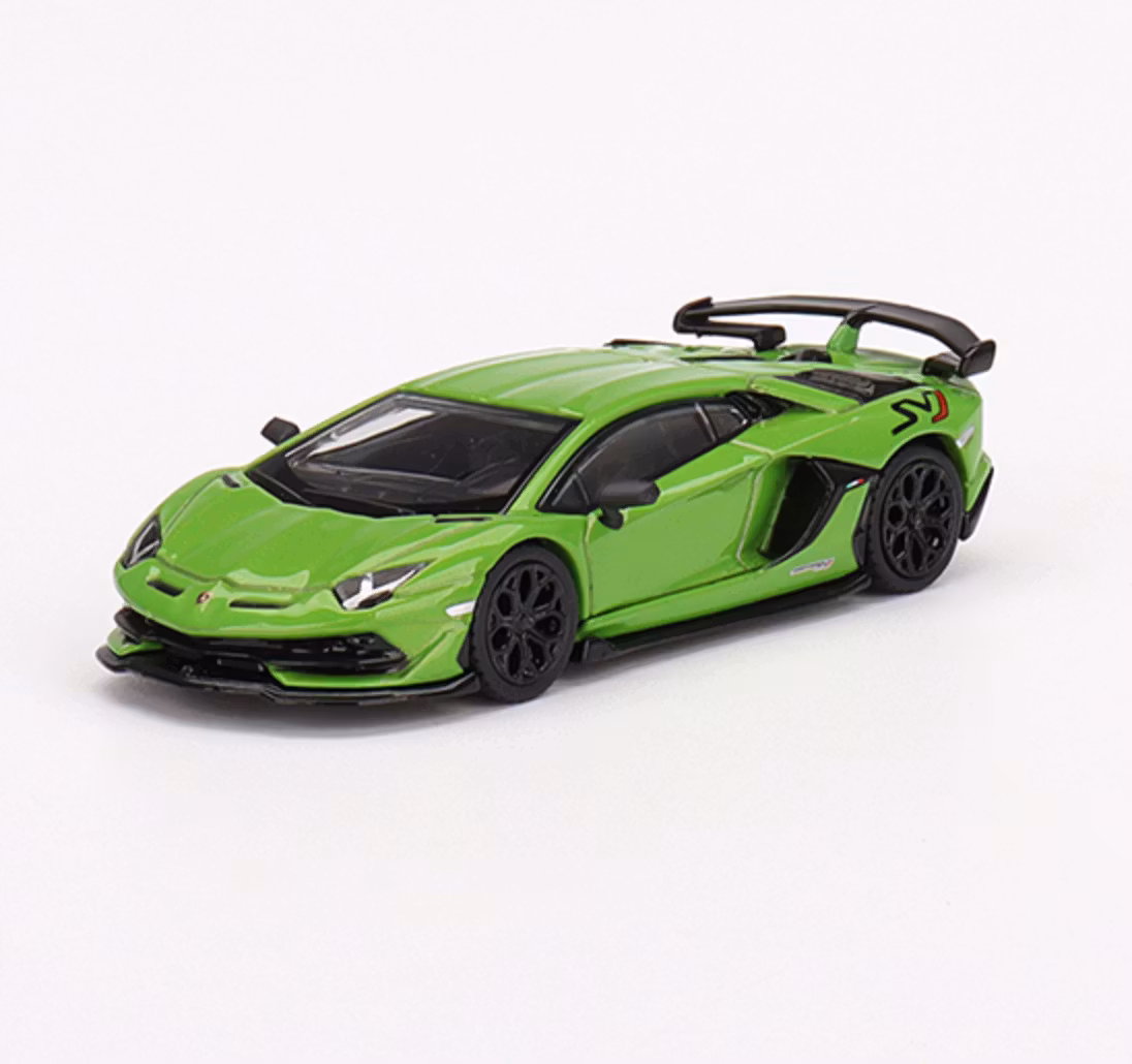 Skala 1/64 - Lamborghini Aventador SVJ Verde Mantis fr MINI GT