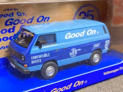 Skala 1/64 Volkswagen T3 Panel Van, Good On, Blå i 2 nyanser från Schuco