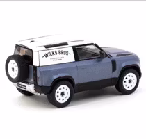 Skala 1/64 Land Rover Defender 90 Matt Blue Grey - GLOBAL64 fr TARMAC works