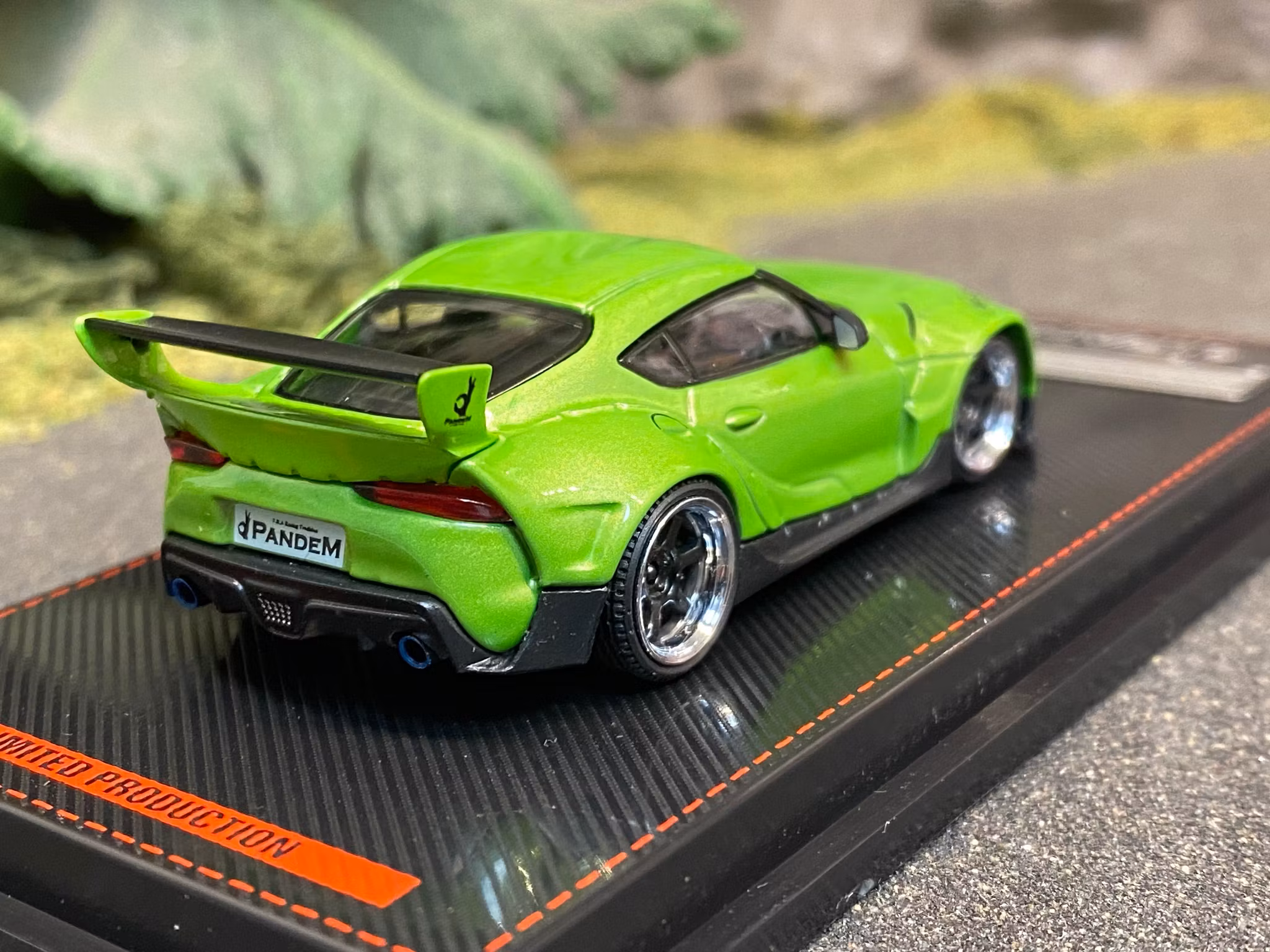 Skala 1/64 PANDEM Supra (A90) Toyota, Green metallic  fr Ignition Model