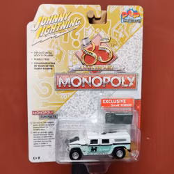 Skala 1/64 - Hummer H1 2004 "MONOPOLY - POP Culture" från Johnny Lightning