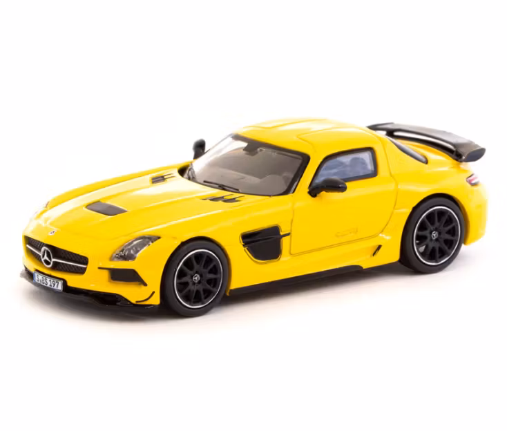 Skala 1/64 Mercedes-Benz SLS AMG Coupé Black Series Yellow Met. - TARMAC works