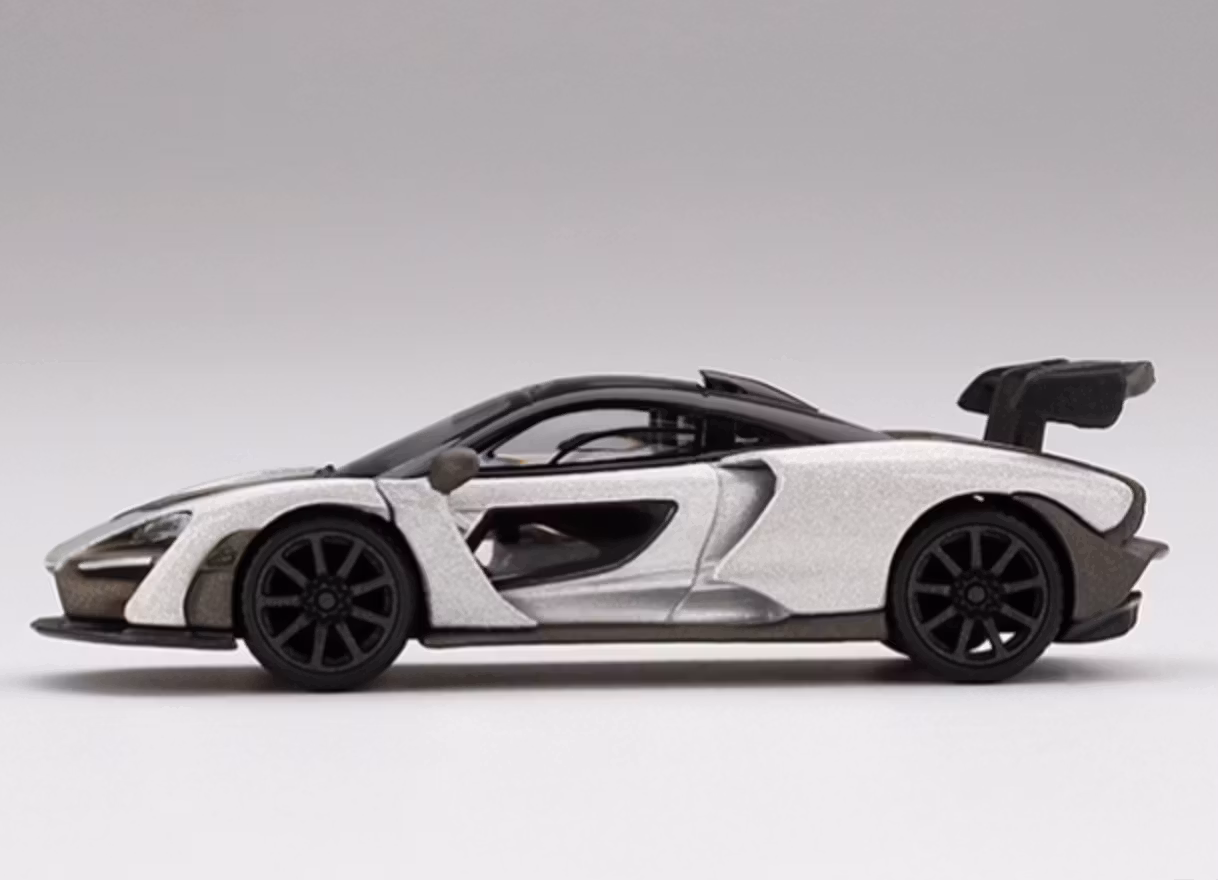 Skala 1/64 McLaren Senna, Silver fr MINI GT