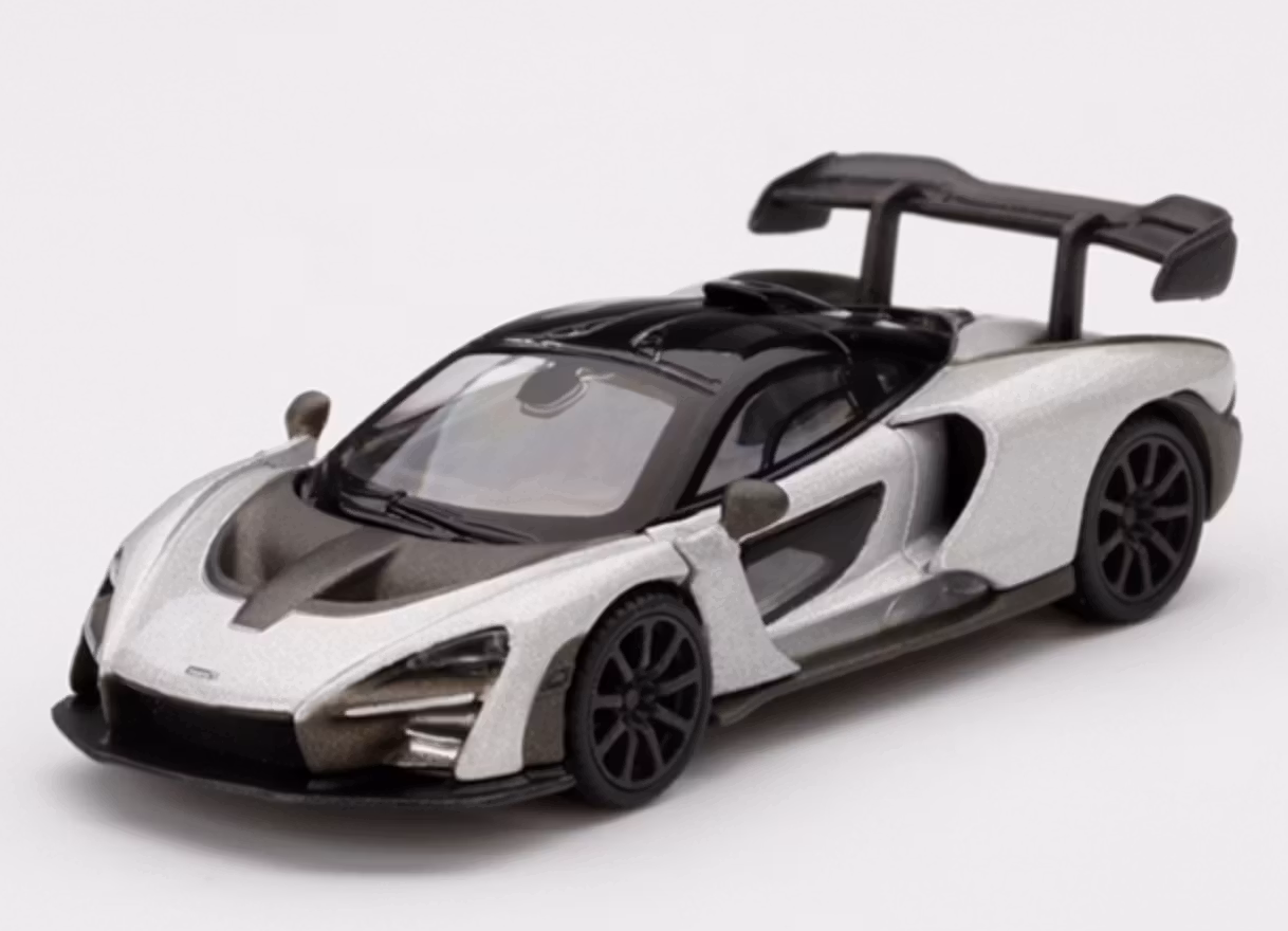 Skala 1/64 McLaren Senna, Silver fr MINI GT