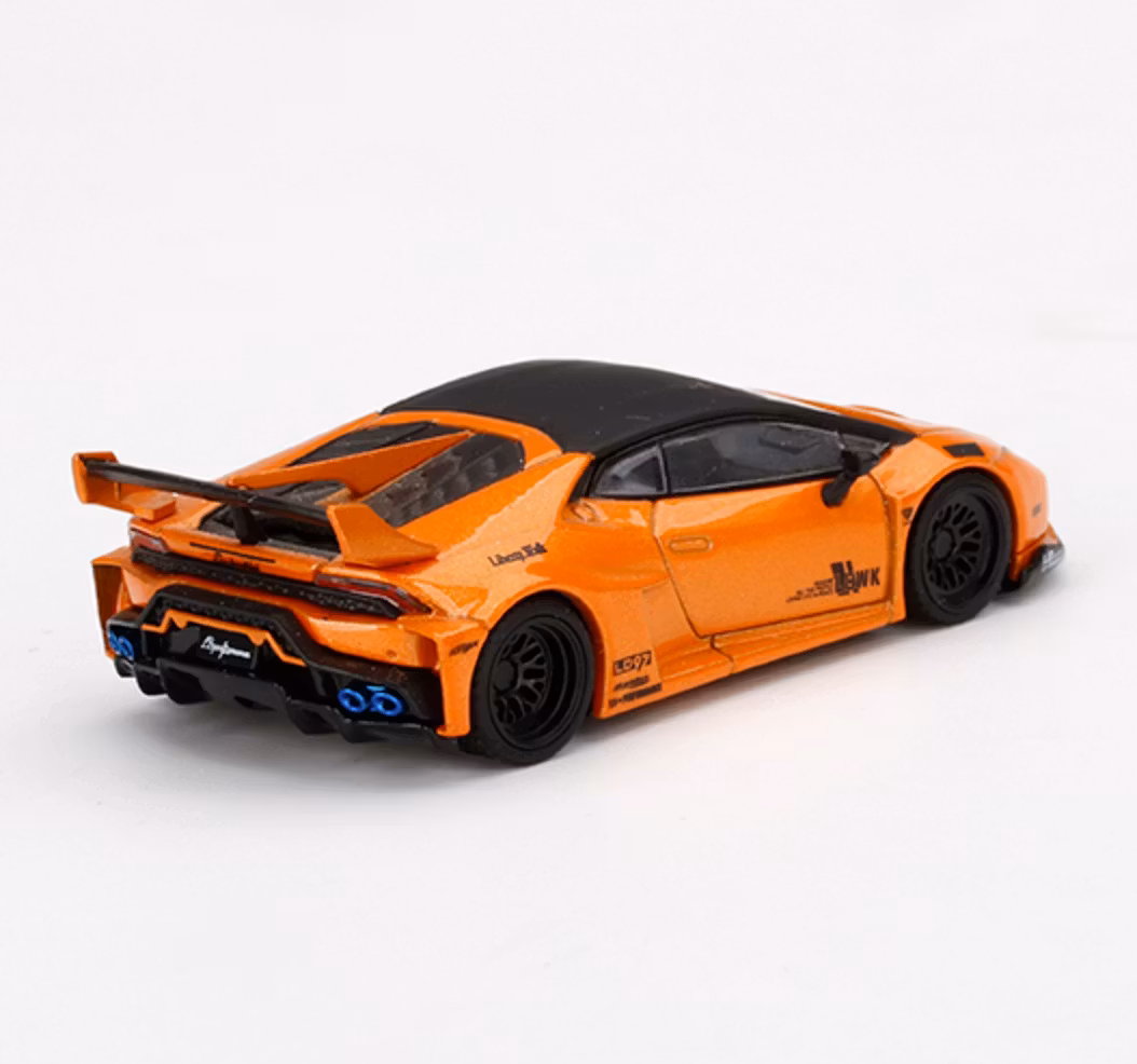 Skala 1/64 - LB★WORKS Lamborghini Huracán GT Arancio Borealis fr MINI GT