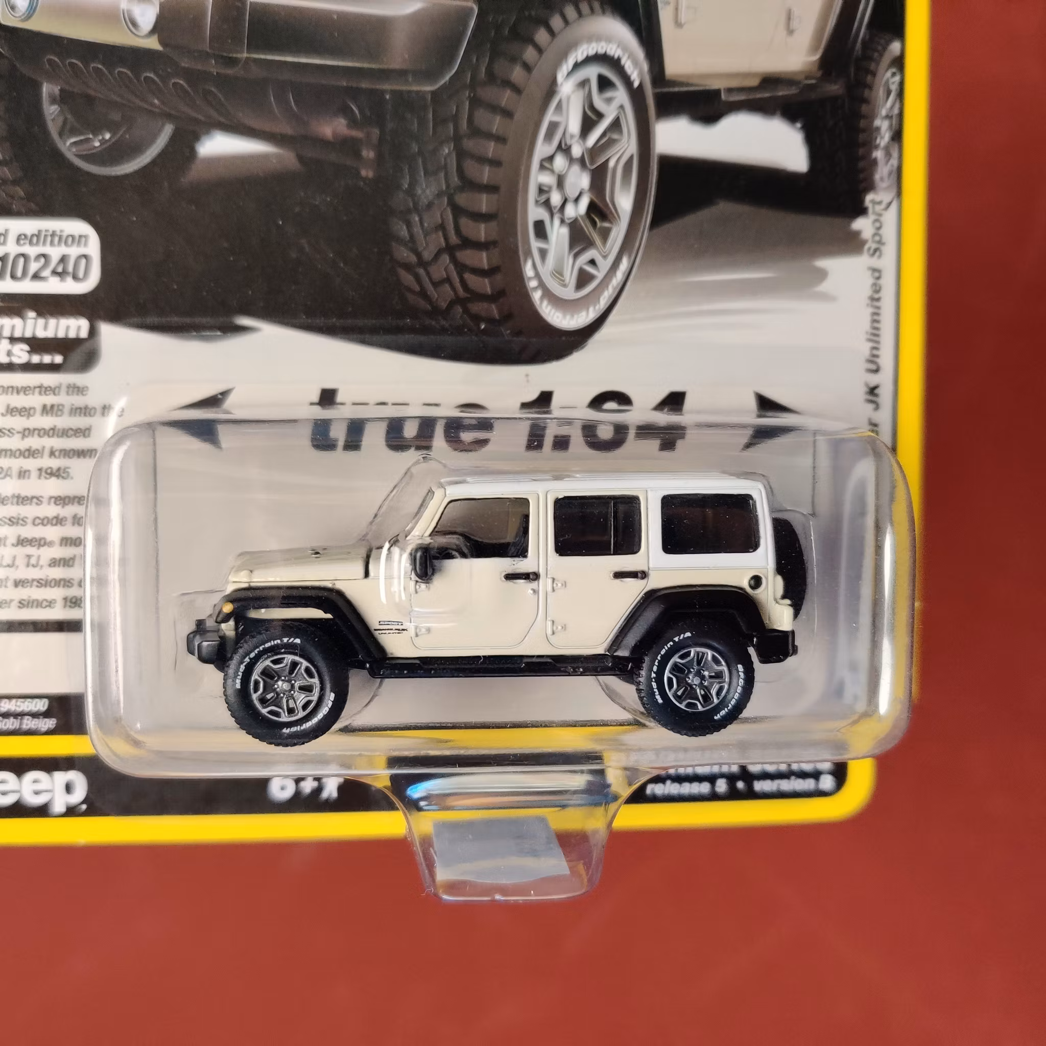 Skala 1/64 Jeep Wrangler JK Unlimited Sport 18' fr AUTO WORLD Lim. Ed. Rel. 5 Ver B
