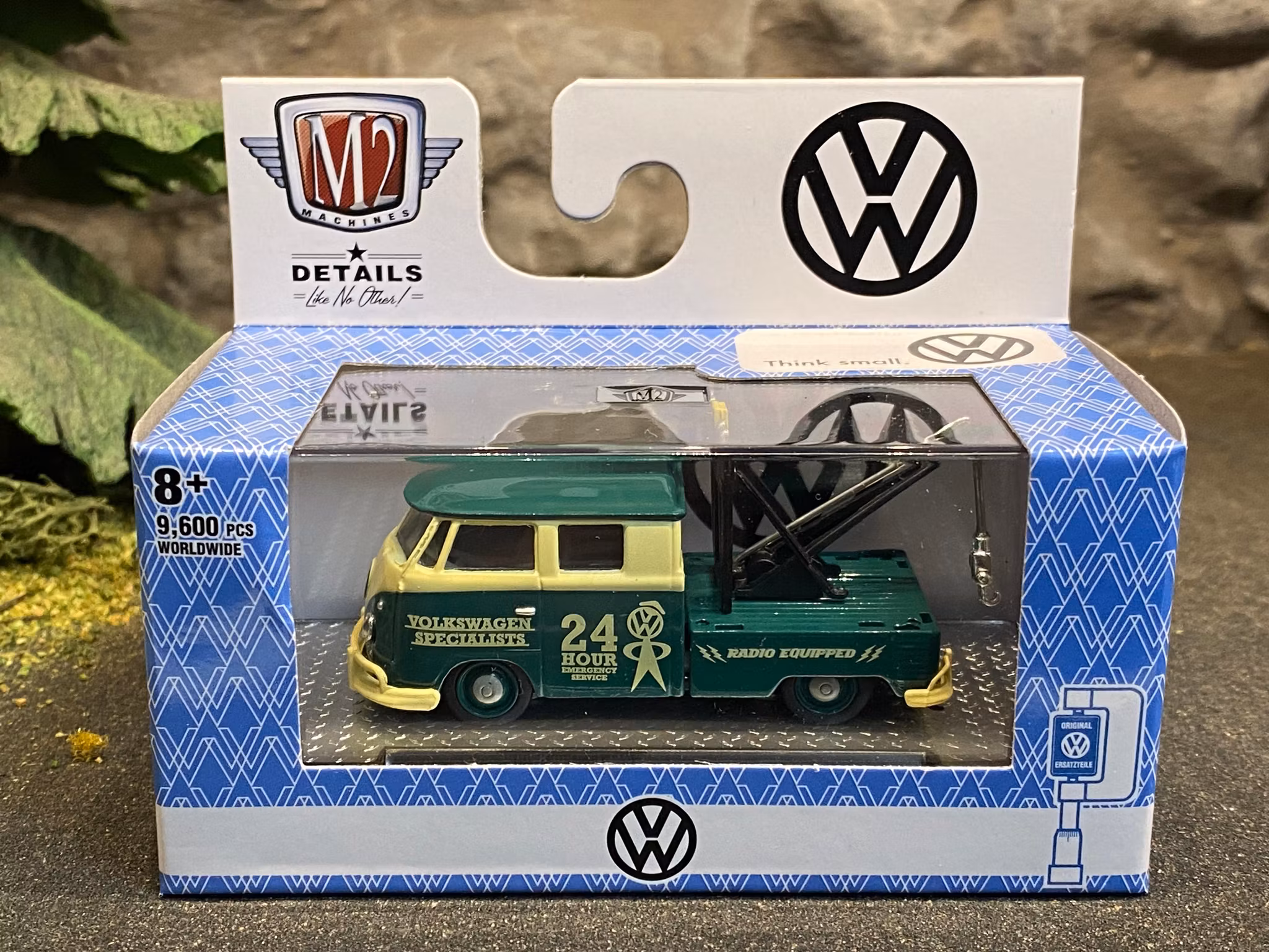 Skala 1/64 Volkswagen T1 Double Cab Truck 60'. bärgare fr M2 Machines, Lim.Ed 9600 ex