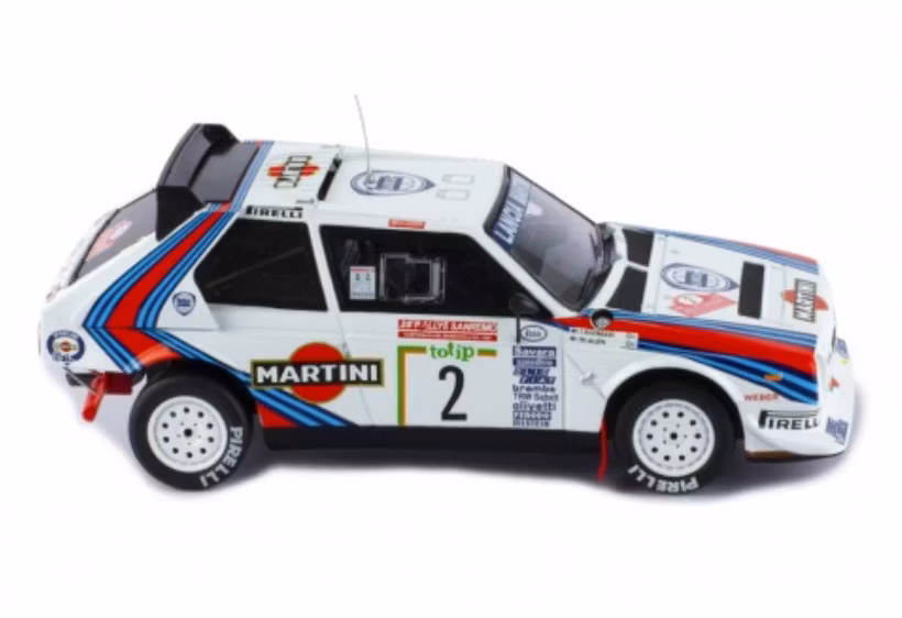 Skala 1/24 Lancia Delta S4 #2, M.Alén/I.Kivimäki, Rally San Remo 86' fr IXO Models