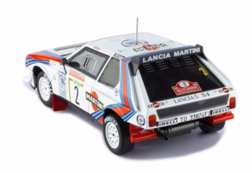Skala 1/24 Lancia Delta S4 #2, M.Alén/I.Kivimäki, Rally San Remo 86' fr IXO Models