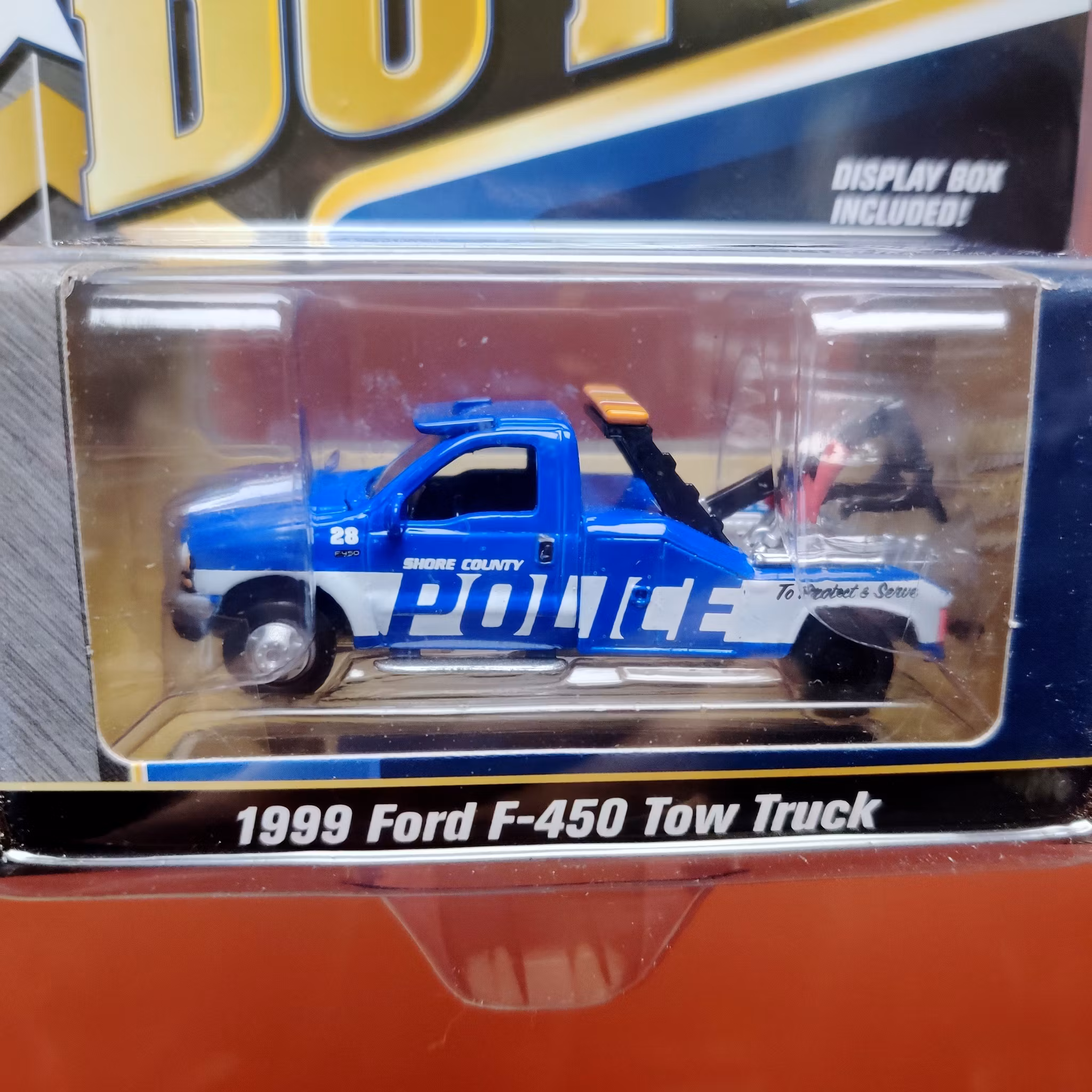 Skala 1/64 "Active Duty" Ford F-450 Tow Truck 99' fr Greenlight