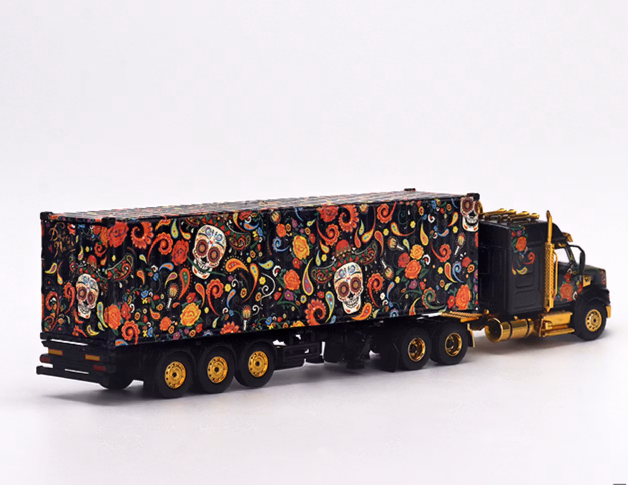 Skala 1/64 - Western Star 49X x 40 Ft Container "Dia De Los Muertos" fr MINI GT