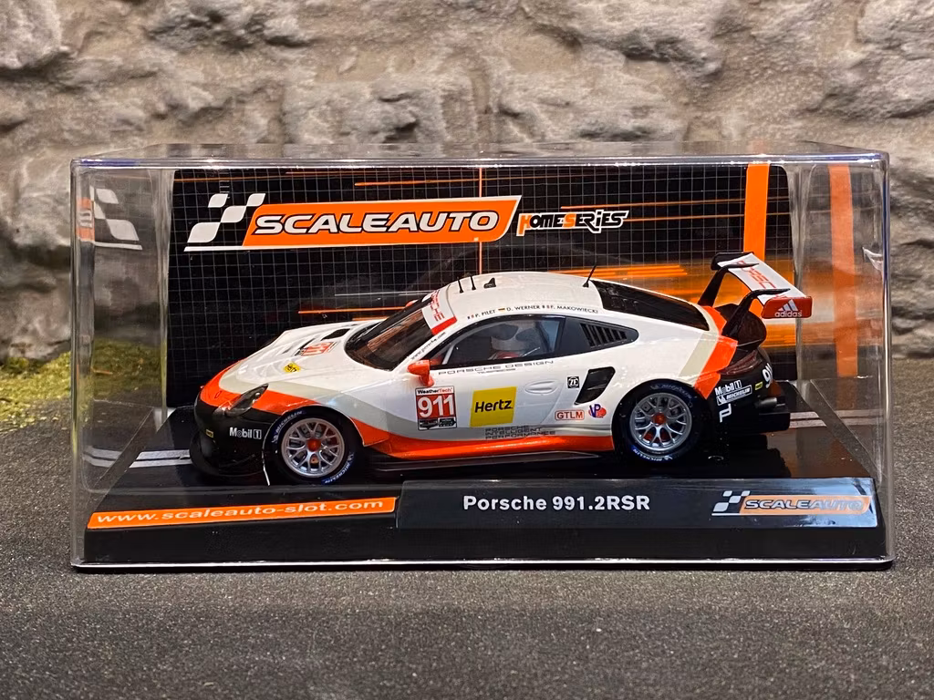 Skala 1/32 Scaleauto Analog Bil t Bilbana: Porsche 911 (991.2) GT3 RSR 24H. Daytona 2017 #911