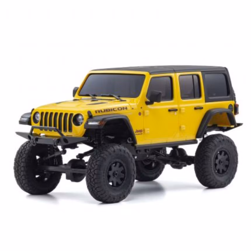 Skala 1/24 Mini-Z 4X4 MX-01 Jeep Wrangler Rubicon Yellow (KT531P) fr Kyosho