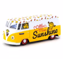 Skala 1/64 VW Type II (T1) Panel Van Mr. Men & Little Miss fr Tarmac Works + Schuco