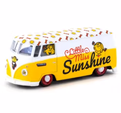 Skala 1/64 VW Type II (T1) Panel Van Mr. Men & Little Miss fr Tarmac Works + Schuco
