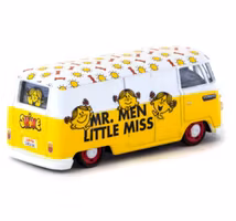 Skala 1/64 VW Type II (T1) Panel Van Mr. Men & Little Miss fr Tarmac Works + Schuco