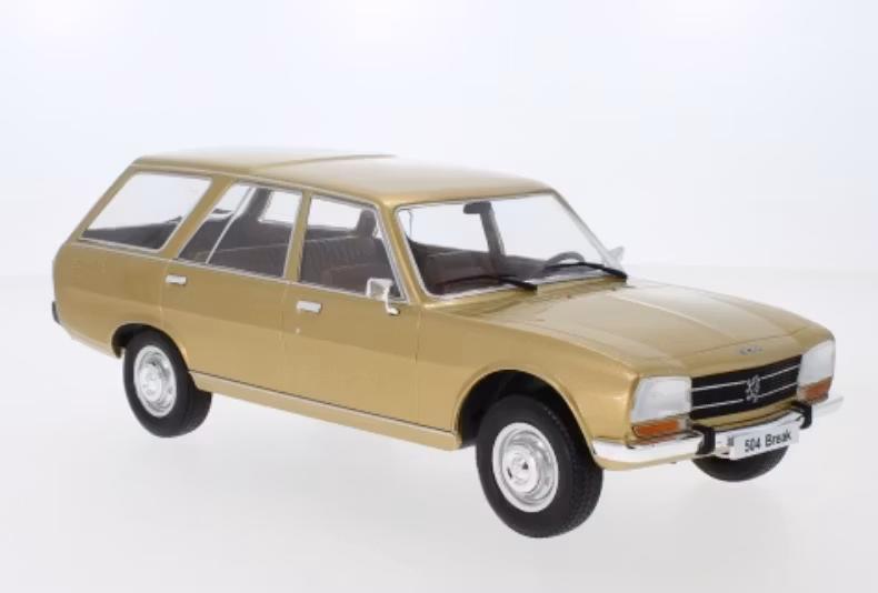 Skala 1/18 Peugeot 504 Break, gold 1976 fr MCG Model Car Group