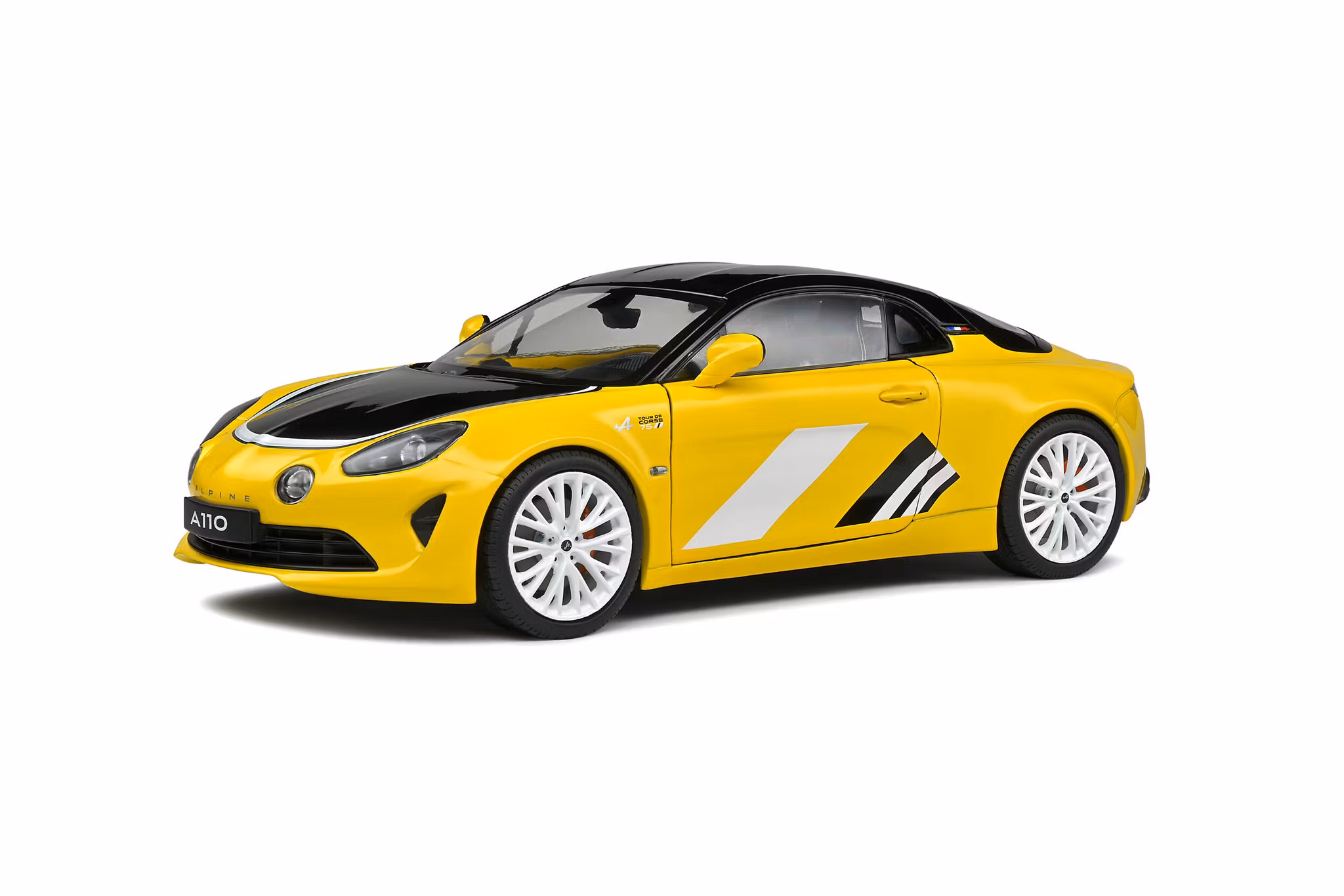 Skala 1/18 ALPINE A110S TOUR DE CORSE 75 – 2022, Yellow, fr Solido