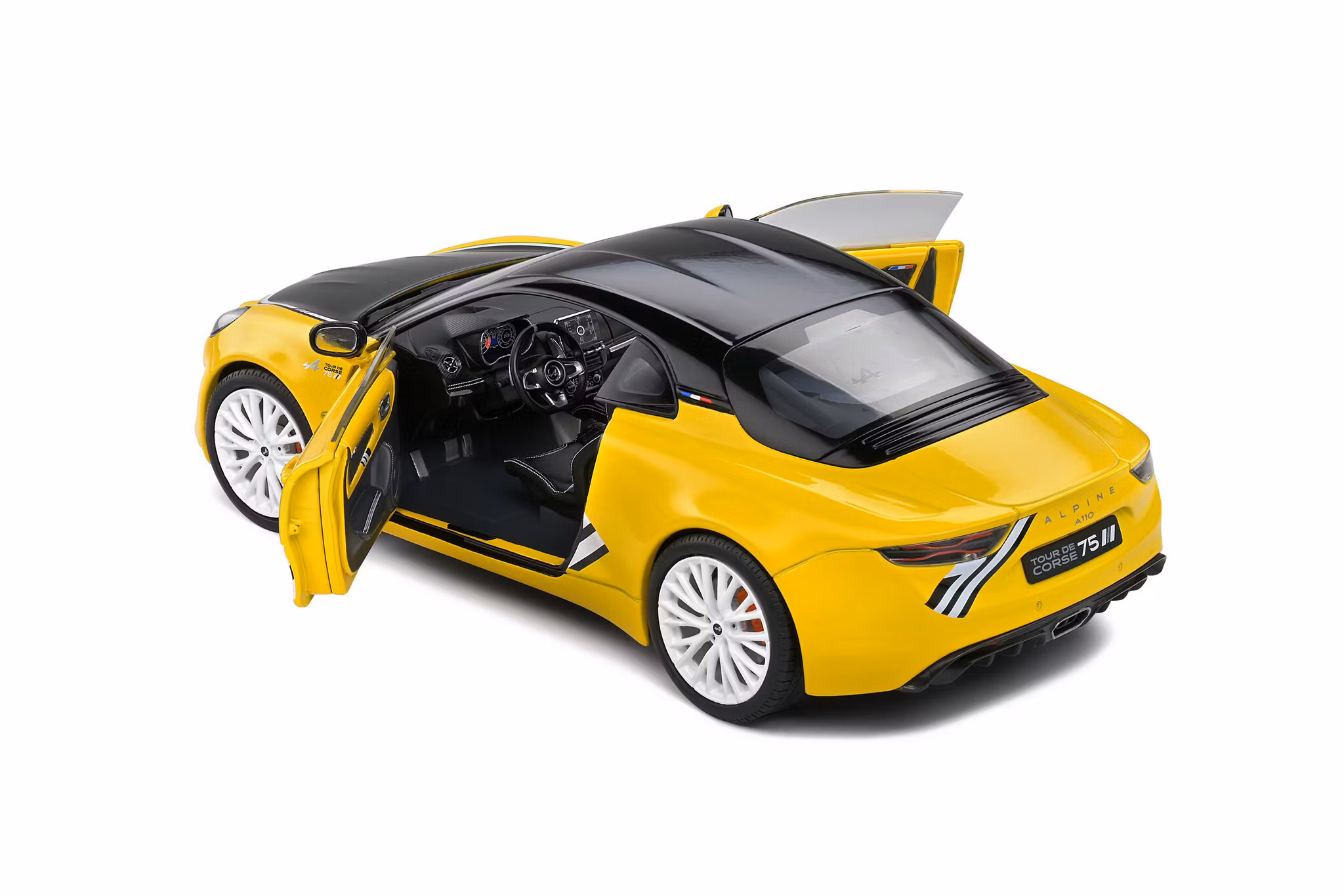 Skala 1/18 ALPINE A110S TOUR DE CORSE 75 – 2022, Yellow, fr Solido
