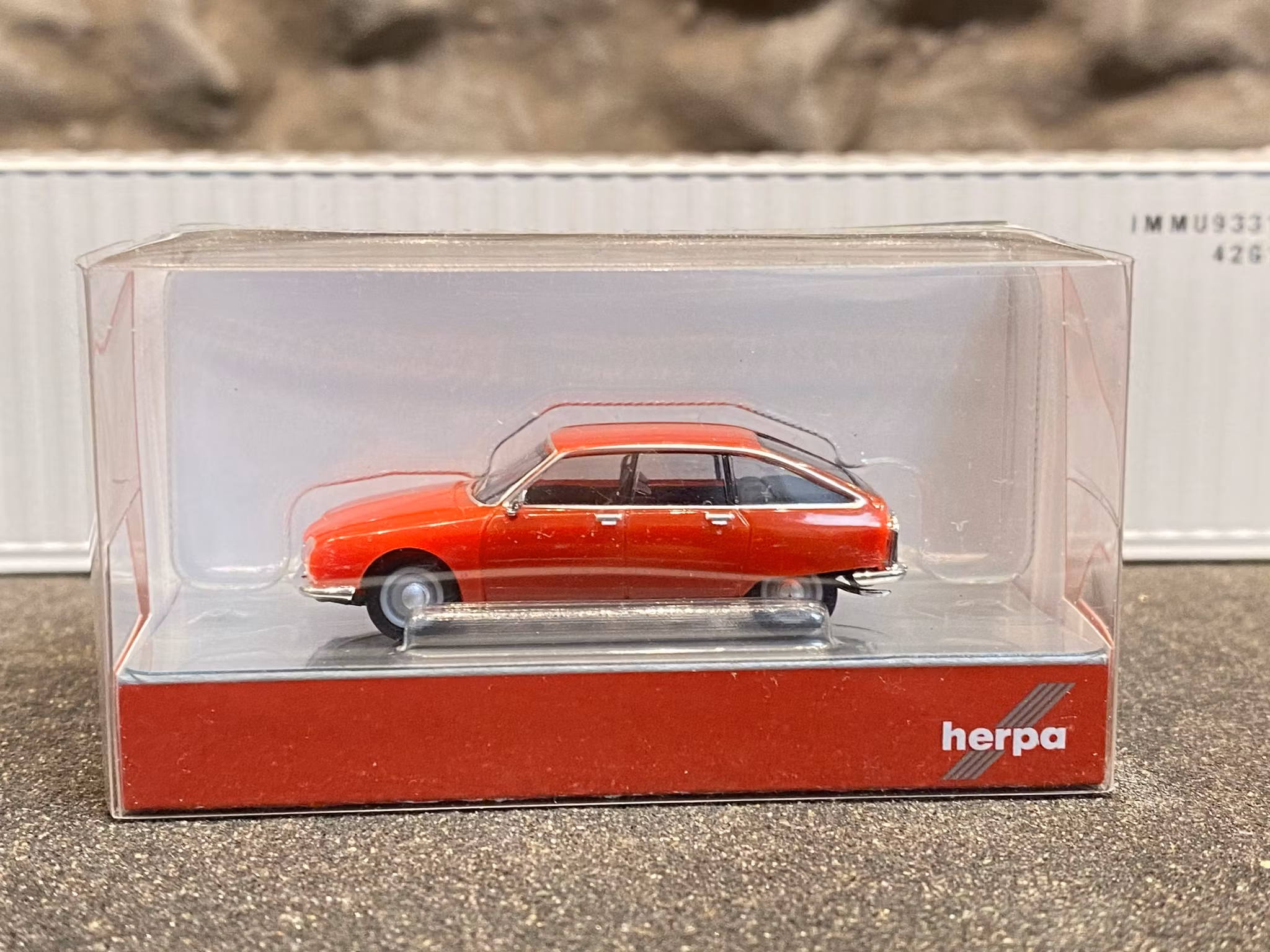 Skala 1/87 H0, Citroen GS, Röd från Herpa