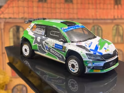 Scale 1/43 Škoda Fabia Rally2 EVO, Rally Estonia, E.Lindholm/R.Hämäläinen fr IXO Models