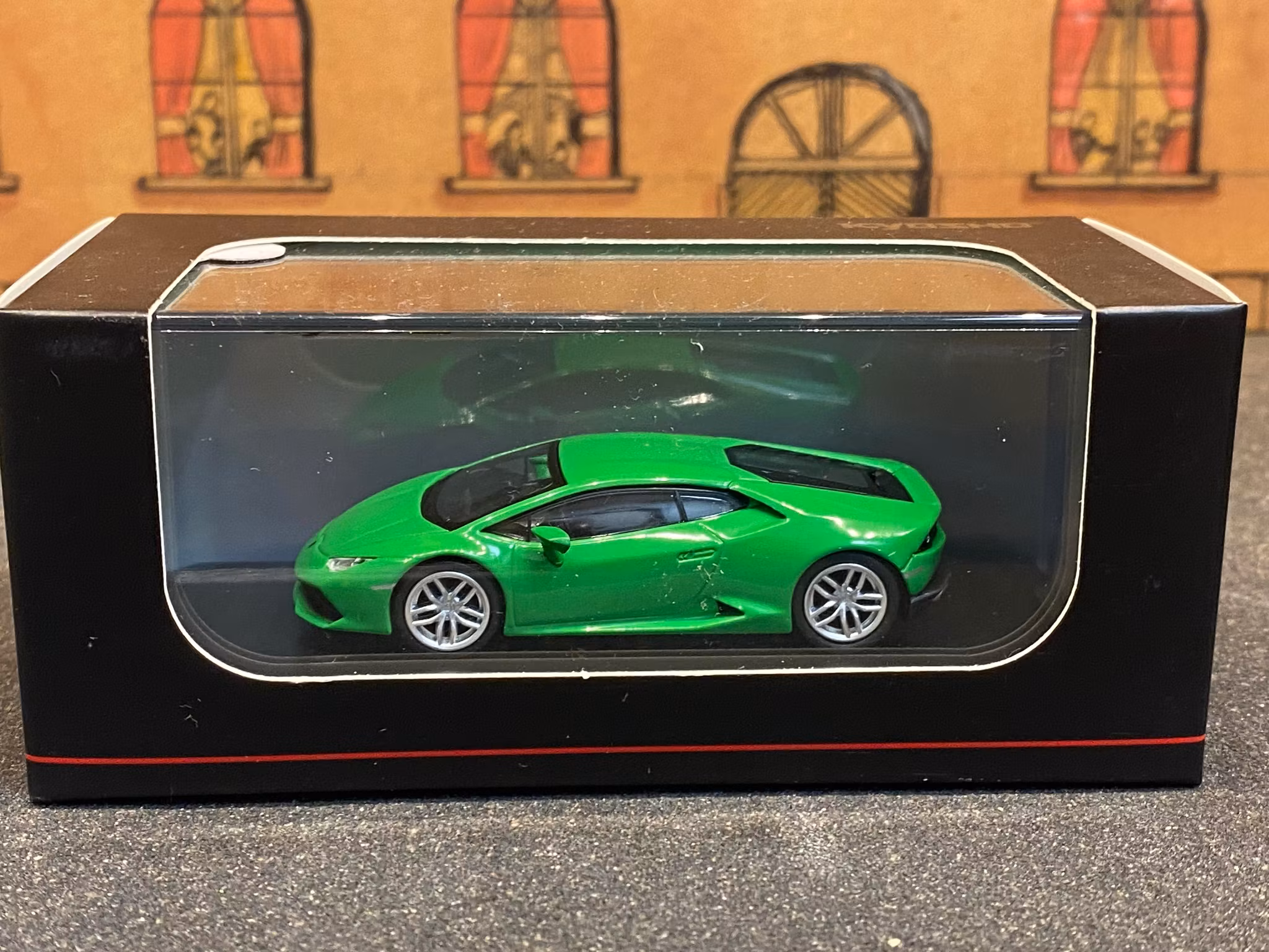 Scale 1/64 Lamborghini Huracán Coupé, Green fr KYOSHO