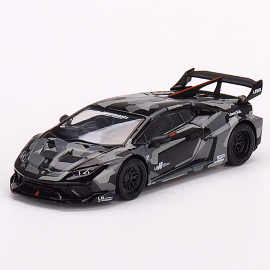 Skala 1/64 LB★WORKS Lamborghini Huracán GT, Digital Camouflage fr Mini GT
