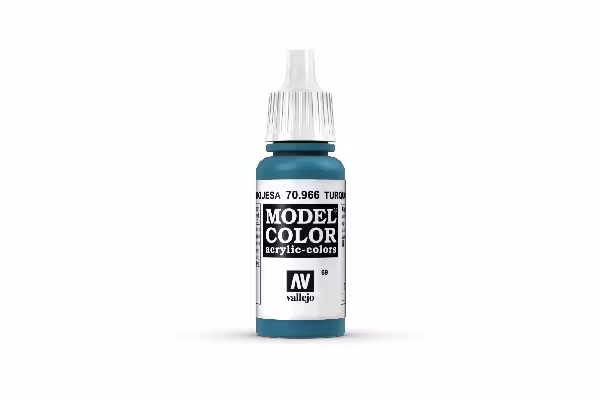 NYHET! Vallejo Model Color, akrylfärg flaska 17ml: TURQUOISE MAT / Turkos 70966