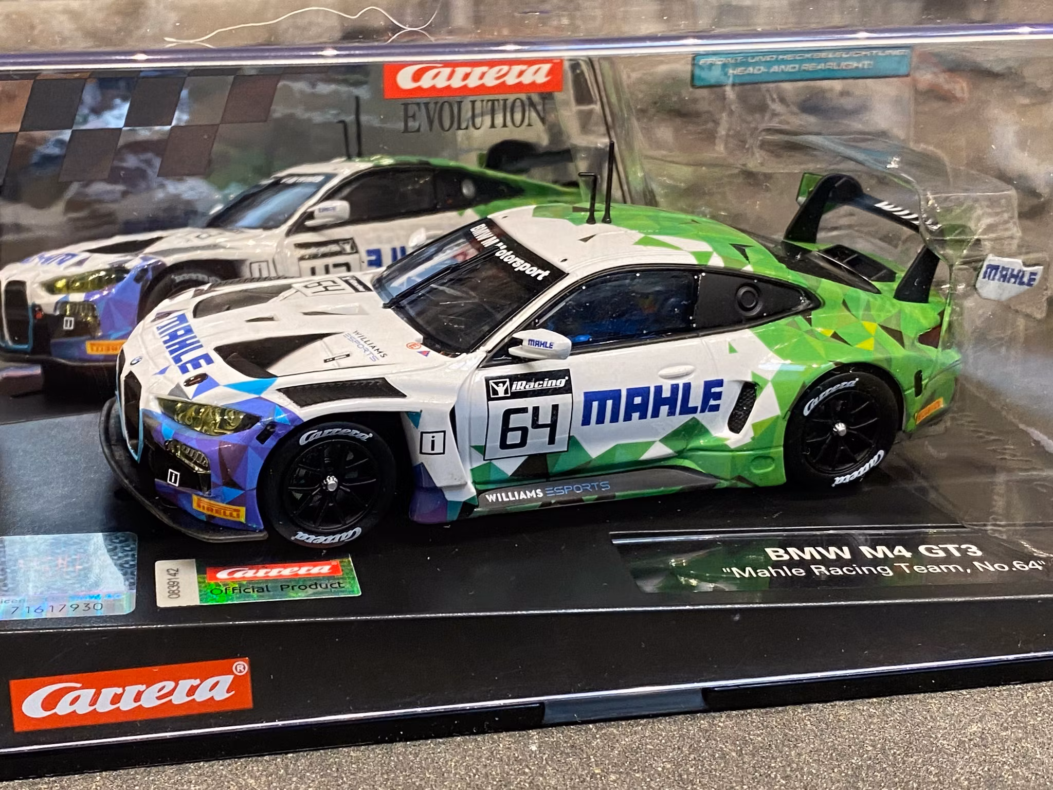 Skala 1/32 Analog bil till bilbana fr Carrera: BMW M4 GT3 Mahle Racing Team, Digitale Nürburgring Langstrecken-Serie, 2021