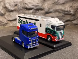 Skala 1/76 Scania High Line Horsebox fr Atlas