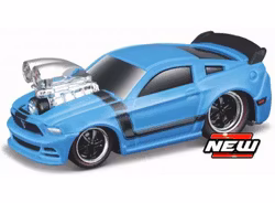 Skala 1/64 Maisto Muscle Machines - 2013 Ford Mustang Boss 302 - blue/black