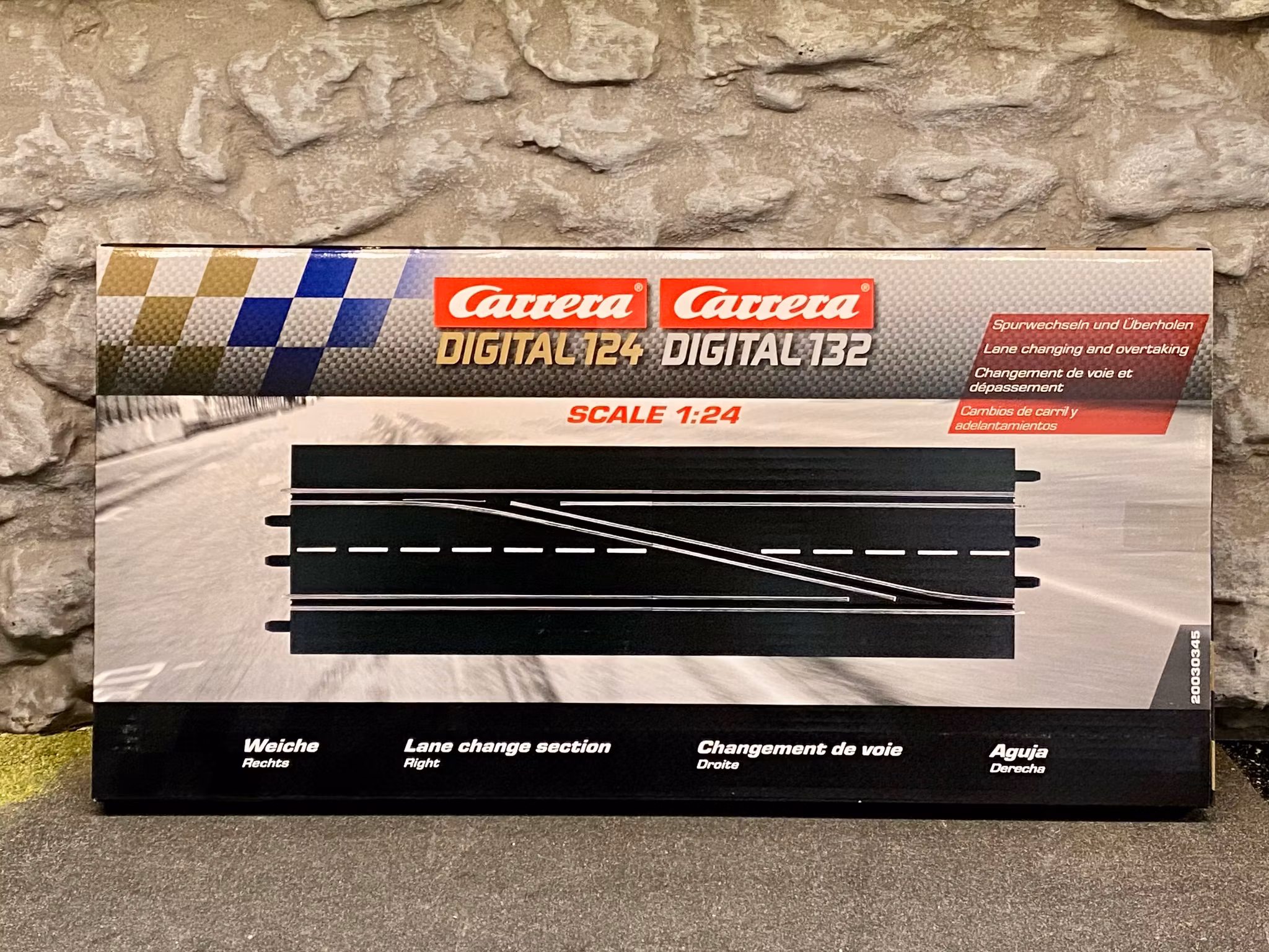 Skala 1/32 & 1/24 Spårväxel/Lane Change Section fr Carrera (Digital) 20030345