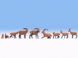 NOCH 15742 Skala H0, Figurer Alpina Djur/Figures Alpine Animals